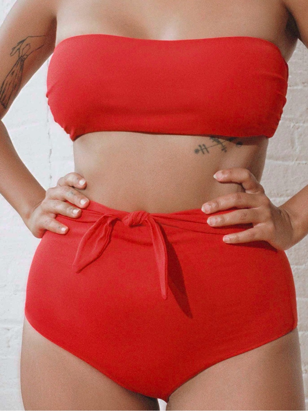 Mara Hoffman Strapless Bandeau Bikini Bottom